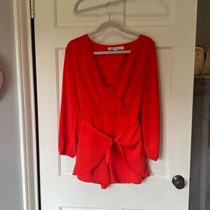Cupcake and Cashmere Orange Romper